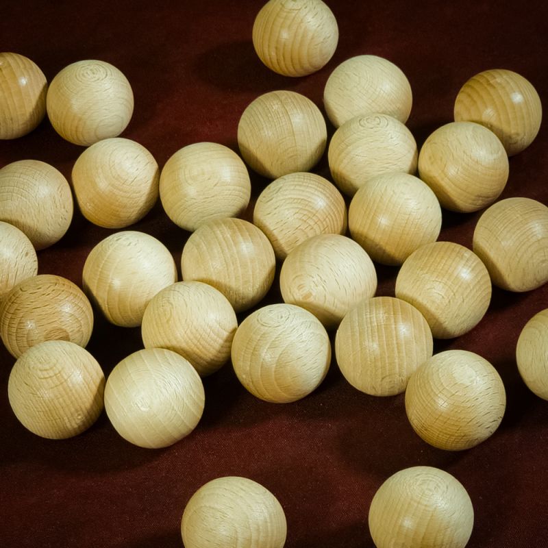 billes de 30 mm pour jeux en bois