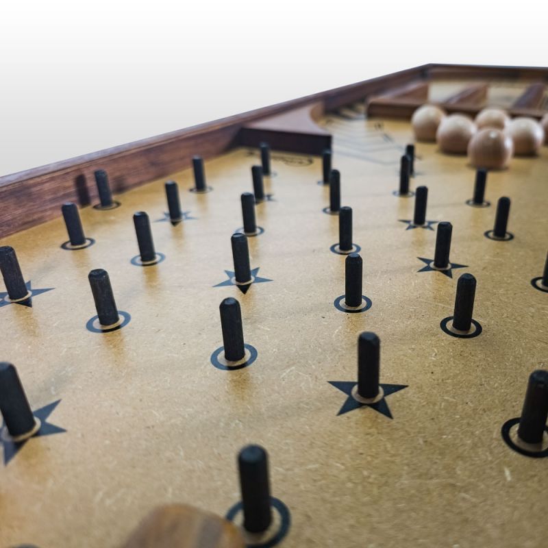 flipper en bois traditionnel