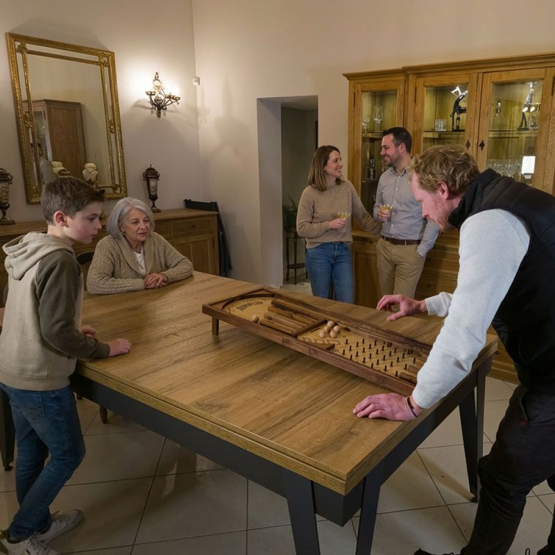 jeu d'ambiance à faire en famille  ave un jeu en bois