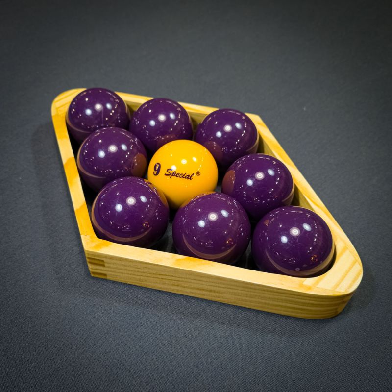 jeu de boules de billard dans un losange en bois 57mm