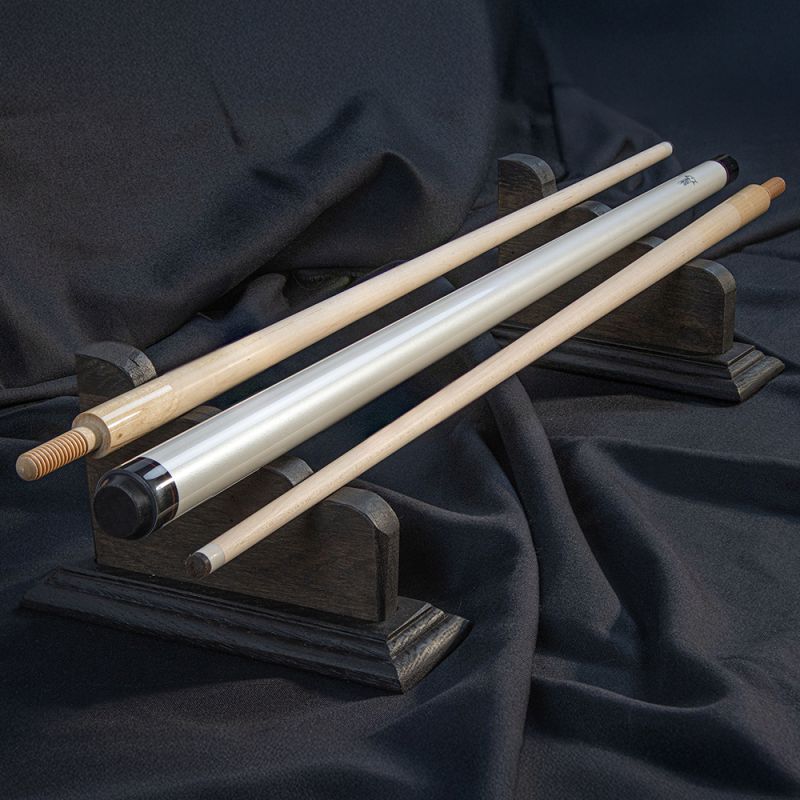 Queue de billard Française Blanche, livré en mallette, procédé 11mm cuir