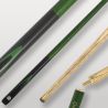 Queue de billard verte pour jeu anglais et Snooker