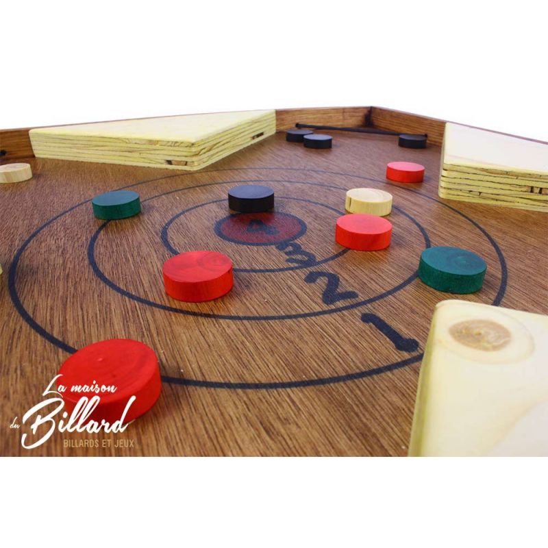 Tir sur cible, jeu en bois de comptoir