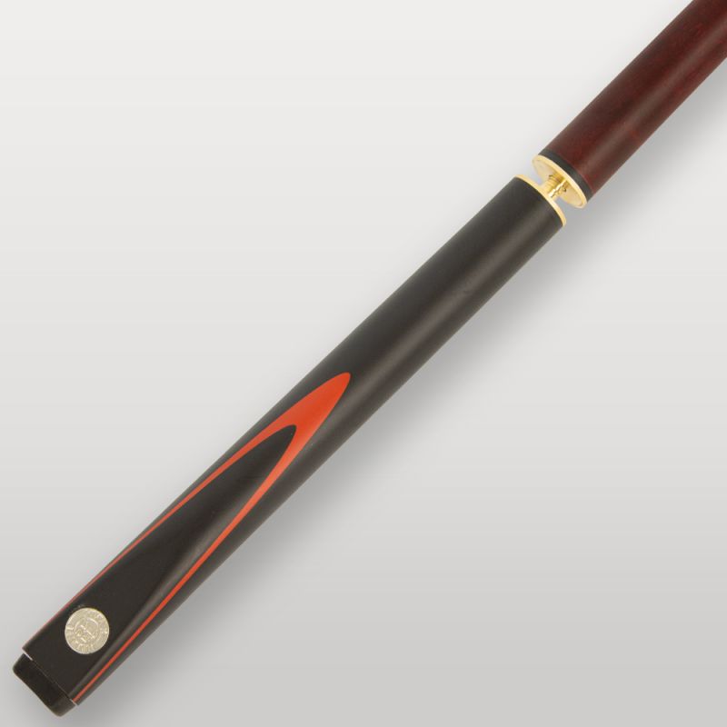 Coffret queue de billard rouge en 3 parties pouvant ce raccourcir.