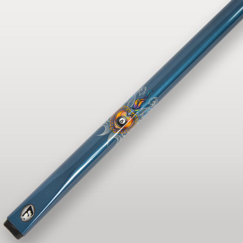 Queue 8-Pool / Snooker Coeur de billard, Bleue