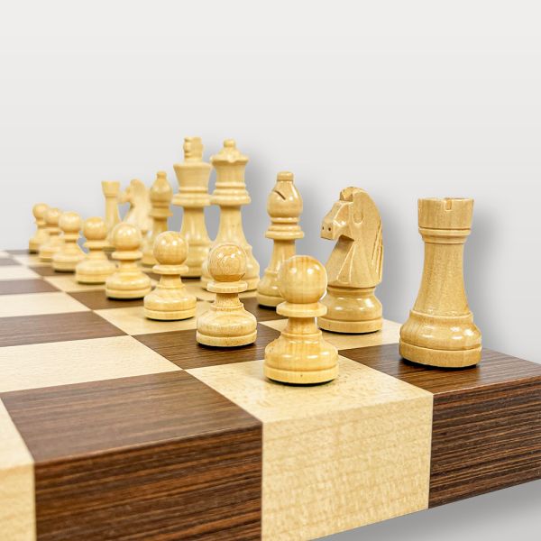 Jeu d’Échecs en Bois Marqueté – L’Élégance au Meilleur Prix-4