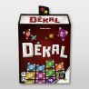 Photo de la boîte du jeu DÉKAL édité par Gigamic, avec des tuiles numérotées colorées.