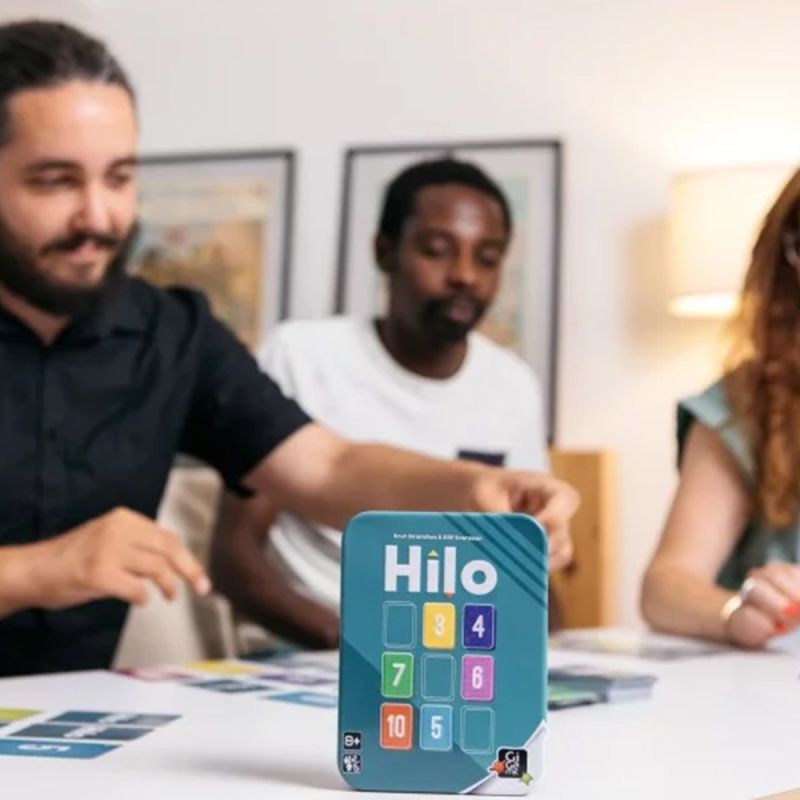 Partie en cours du jeu de société Hilo de Gigamic