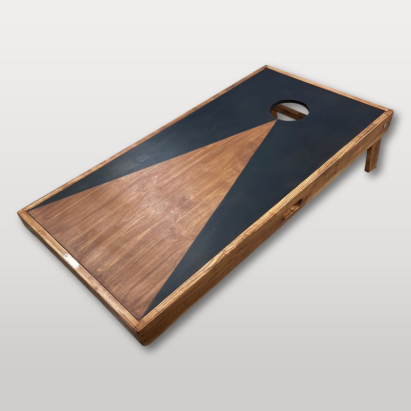 plateau de cornhole artisanal en bois