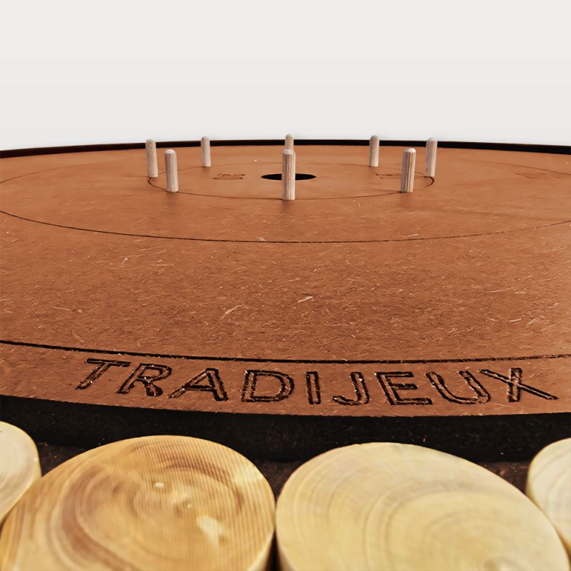 crokinole fabrication française gravée