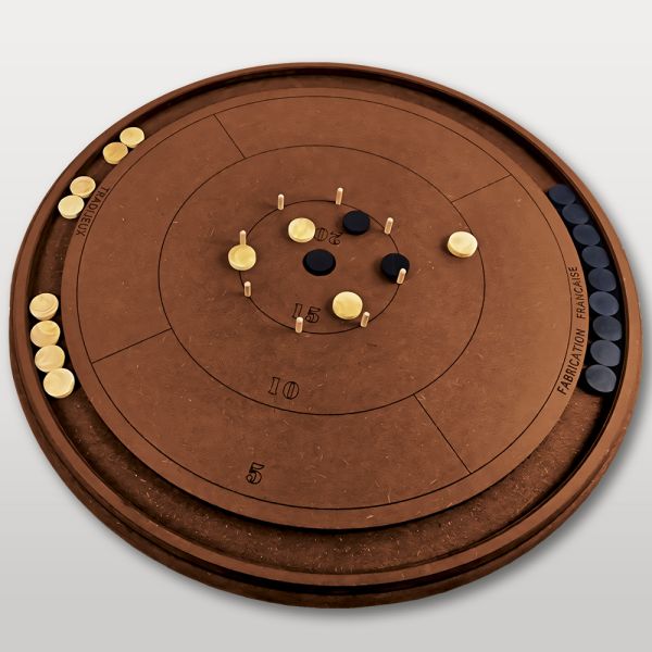 Crokinole le Jeu en bois Canadien fait en France-3