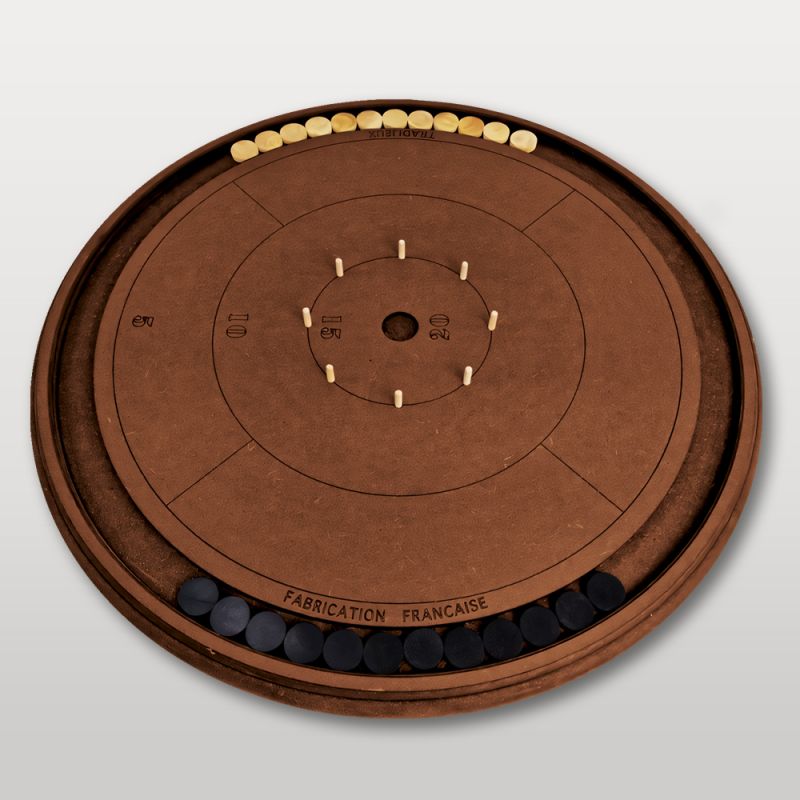 jeu de crokinole vue du dessus