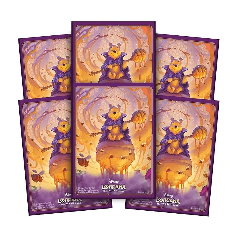 Sleeves Disney Lorcana – Winnie l’Ourson – Protège-cartes Officiels (65 cartes)