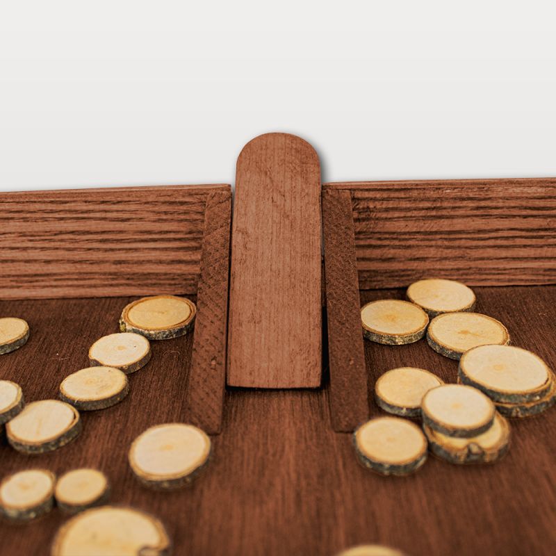 jeu de puce en bois vue de dessus