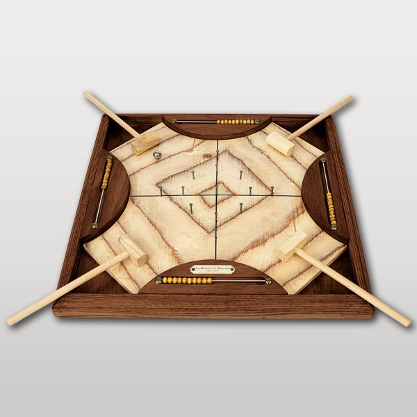 Jeu à marteaux de comptoir en bois