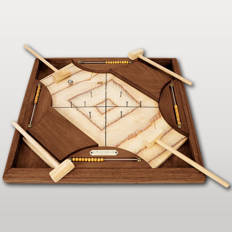 Jeu de comptoir à marteaux avec billes