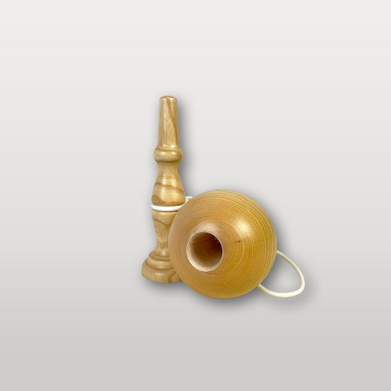 Bilboquet bois naturel démonté avec boule percée