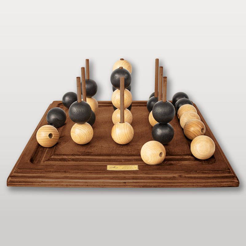 Morpion 3D géant en bois – vue frontale