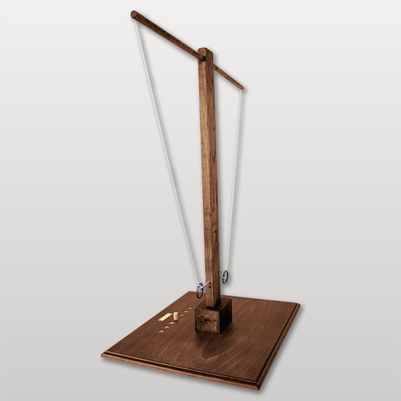 Jeu anneau et crochet vue latérale