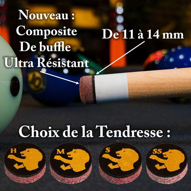 Procédé 12/14 mm 2 couches Pro Lord Cue