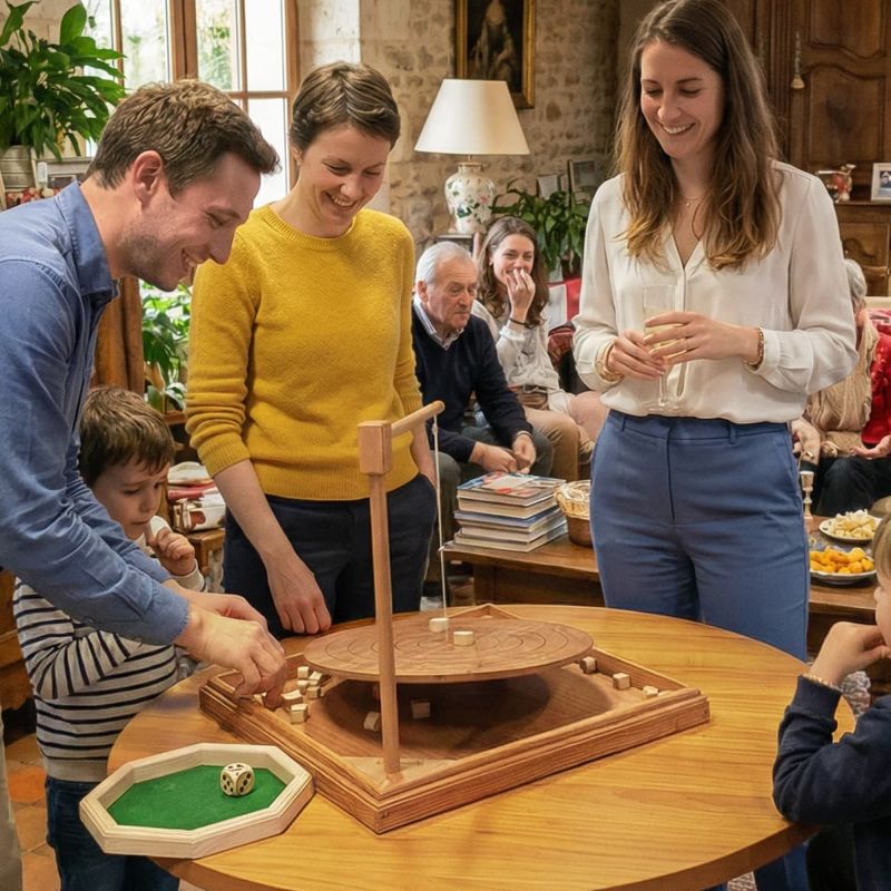 Bamboleo jeu d'équilibre en bois  - Défi d'adresse adulte