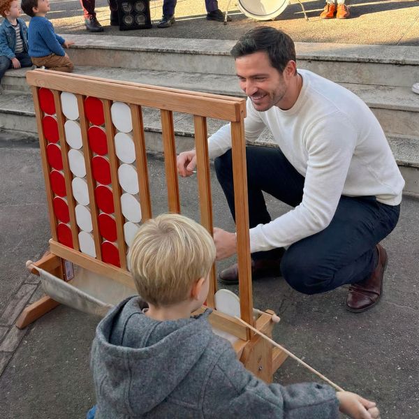 Puissance 4 géant en bois-2