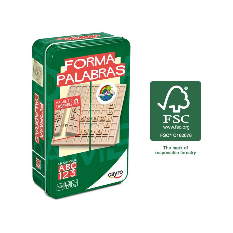 Jeu de lettre boite metal