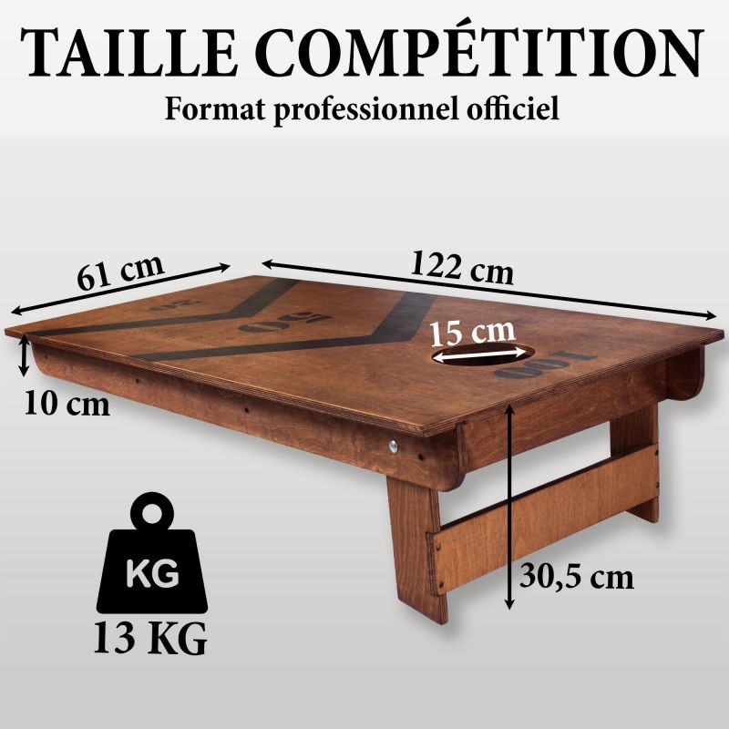 Cornhole Multijeux – Création La Maison du Billard, Taille compétition