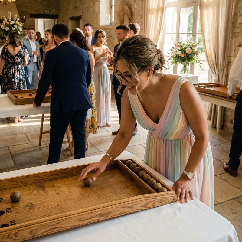 Animation Mariage jeux en bois geant