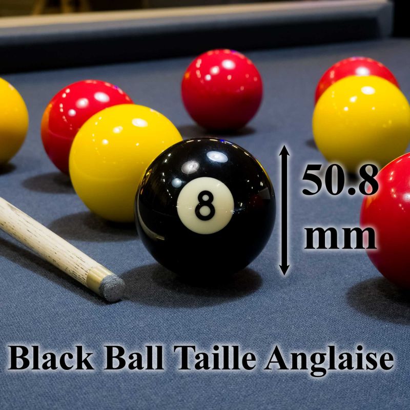 bille de billard noir numéro 8 black ball