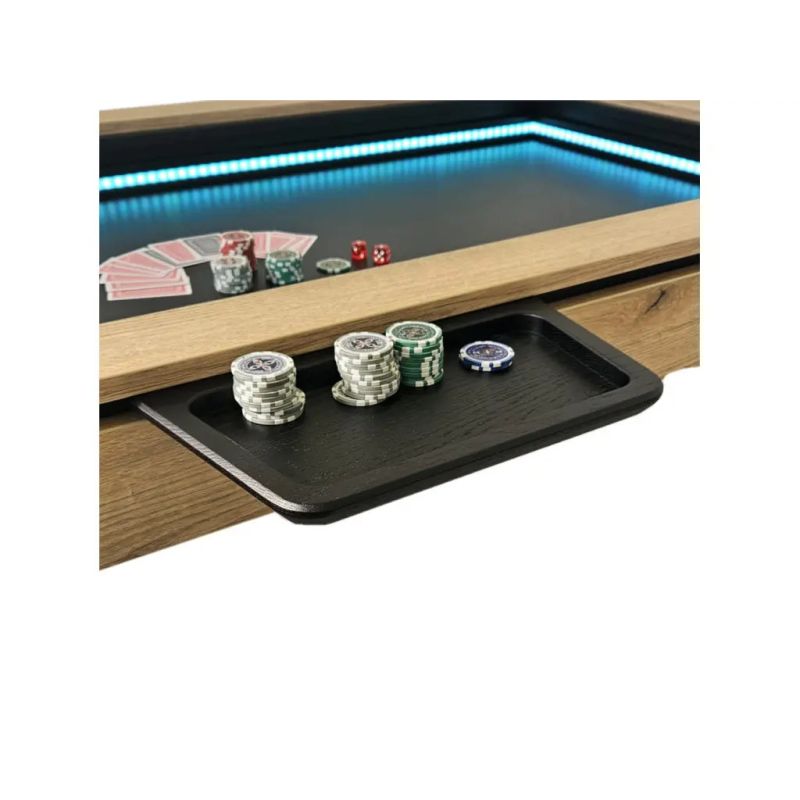 Tablette creuse à jetons M magnétique | Rangement table de jeux