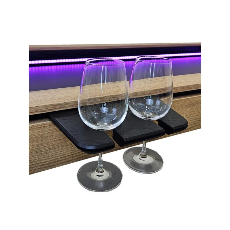 Repose-verres à vin duo magnétique | Accessoire table de jeux
