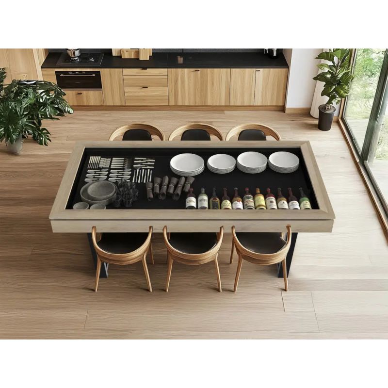 table a manger avec rangement