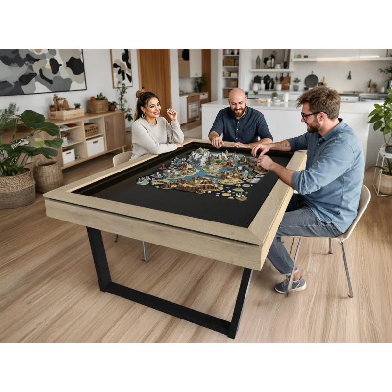 Table de jeux de société multifonction | Table à manger modulable
