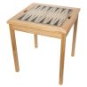 Table de jeux 5 en 1 en bois – Échecs, Dames, Ludo, Backgammon