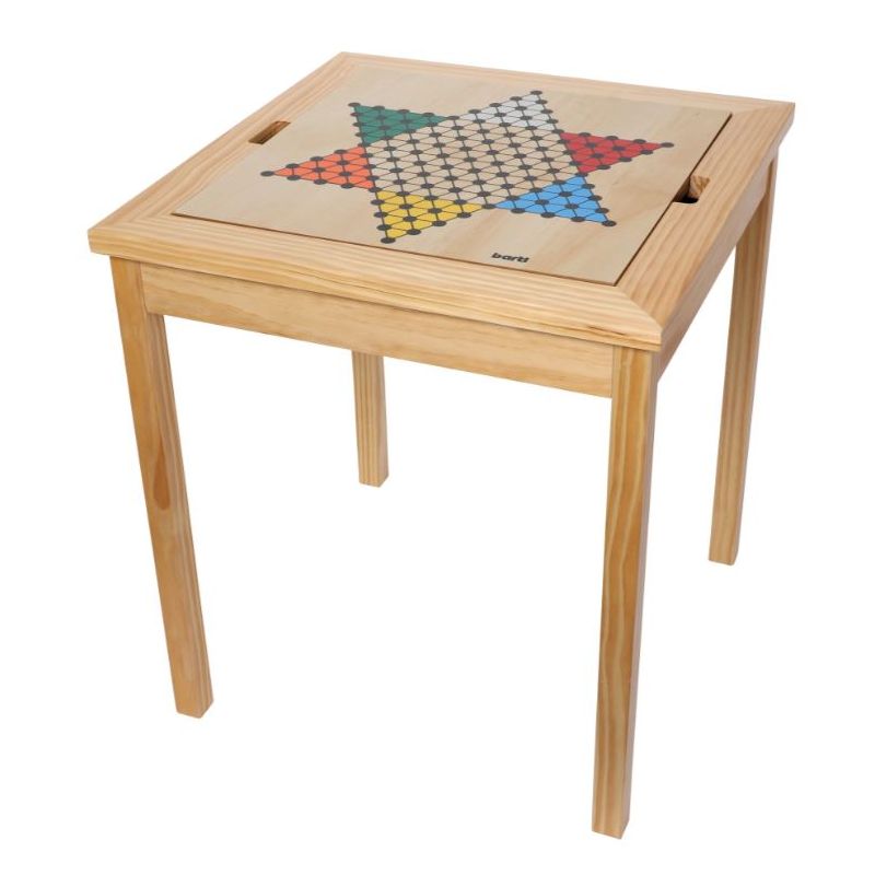 Table de jeux 5 en 1 en bois – Échecs, Dames, Ludo, Backgammon