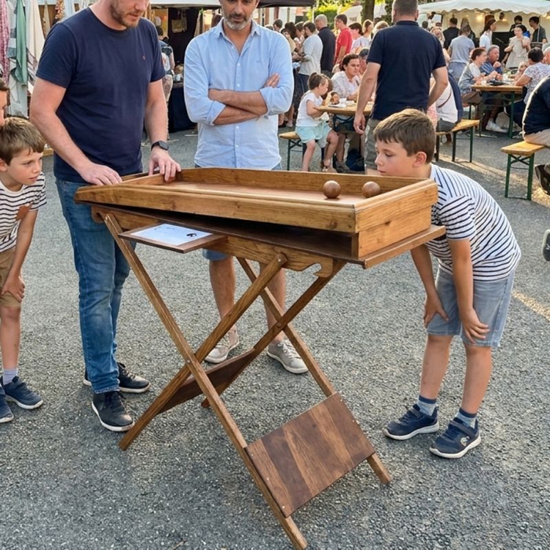Table pour animation jeux en bois (offre lancement - Disponibilité mi-mai 2026))