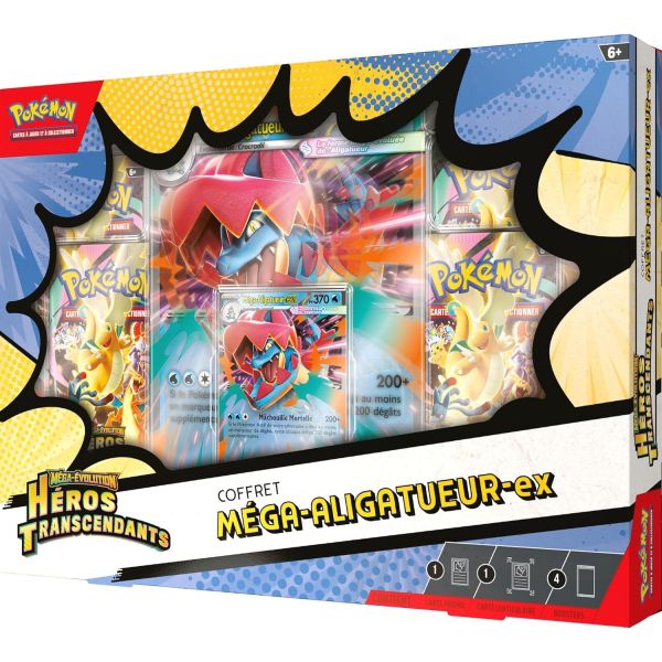 Pokémon – Coffret Méga-Évolution Méga-Aligatueur-ex – Héros Transcendants ME2.5 (FR)-2