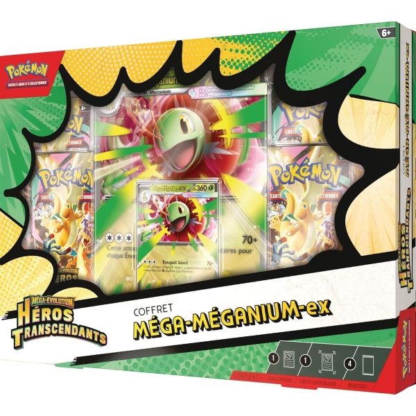 Pokémon – Coffret Méga-Évolution Méga-Méganium-ex – Héros Transcendants ME2.5 (FR)-2