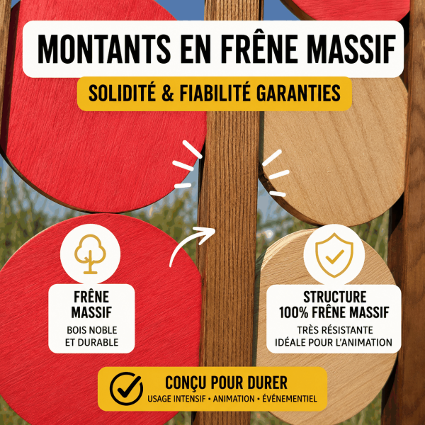 Puissance 4 Géant XL en Bois 122 cm-2
