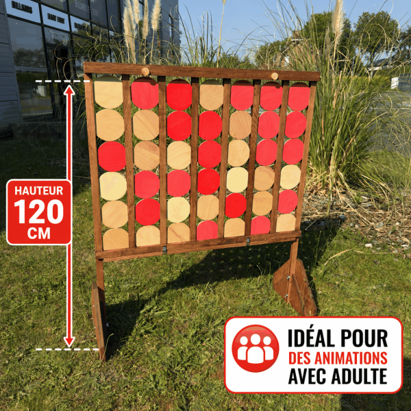 Puissance 4 XXL géant en bois