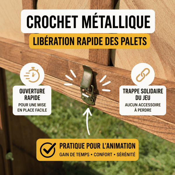 Puissance 4 Géant XL en Bois 122 cm-4
