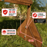 pieds robuste puissance 4 geant en bois