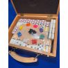 Domino Train Mexicain Double 12 Coffret Bois - Jeu Familial