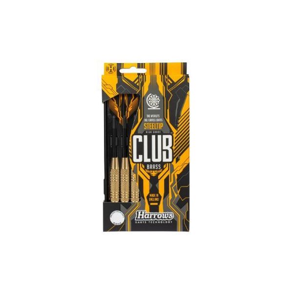 Fléchettes Harrows Club Brass 22 GK – Pointe Acier – Lot de 3-4