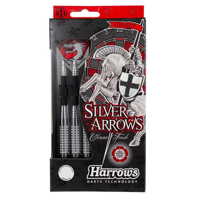 Fléchettes Harrows Silver Arrows 24 g Pointe Acier