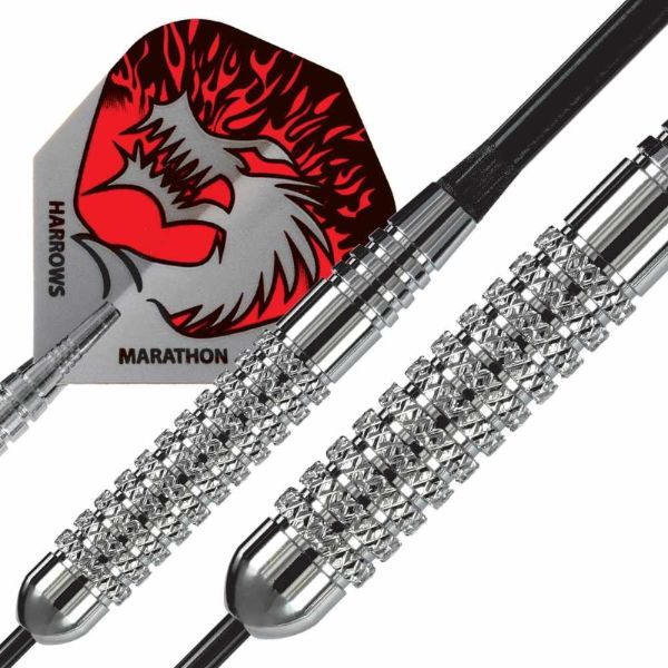 Fléchettes Harrows Silver Arrows 22 g – Pointe Acier – Lot de 3-2