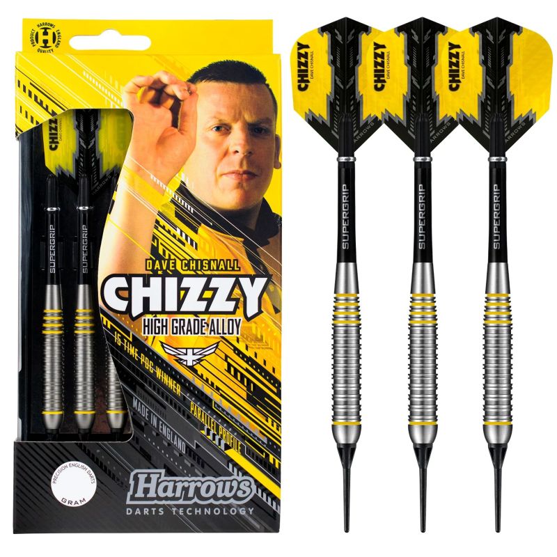 Fléchettes Harrows Chizzy Brass 18 GR Pointe Nylon