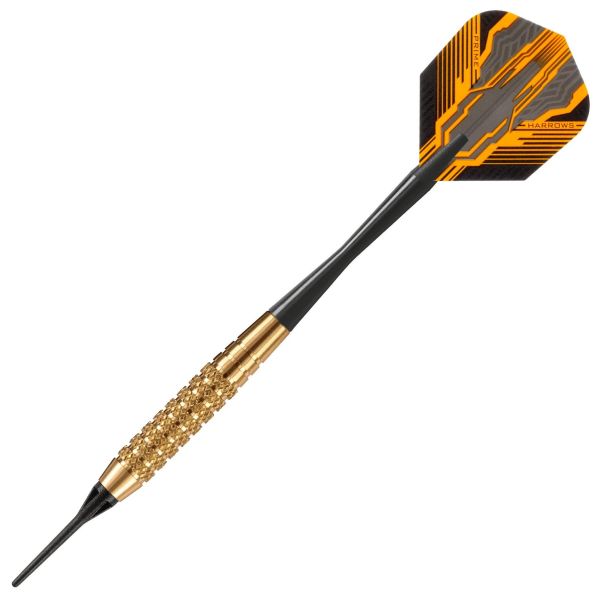 Fléchettes Harrows Club Brass 16 GK – Pointe Nylon – Lot de 3-4