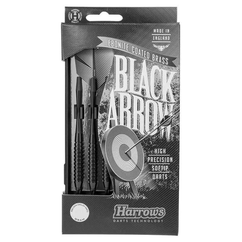 Fléchettes Harrows Black Arrow 18 GK Pointe Nylon